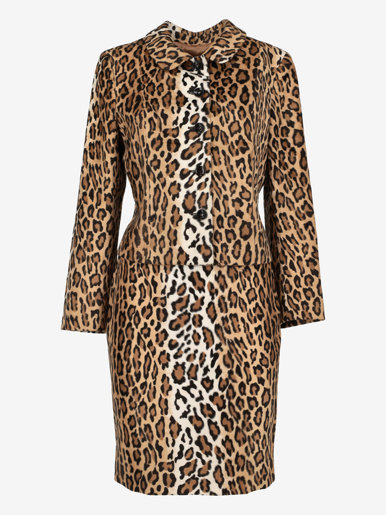 Moschino Leopard Print Skirt Suit W2926.16  Moschino 