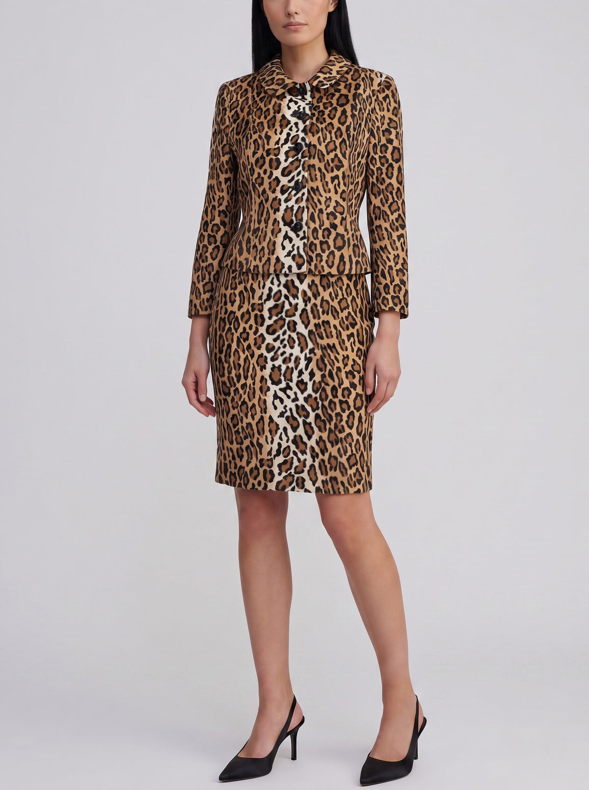 Moschino Leopard Print Skirt Suit W2926.16  Moschino 