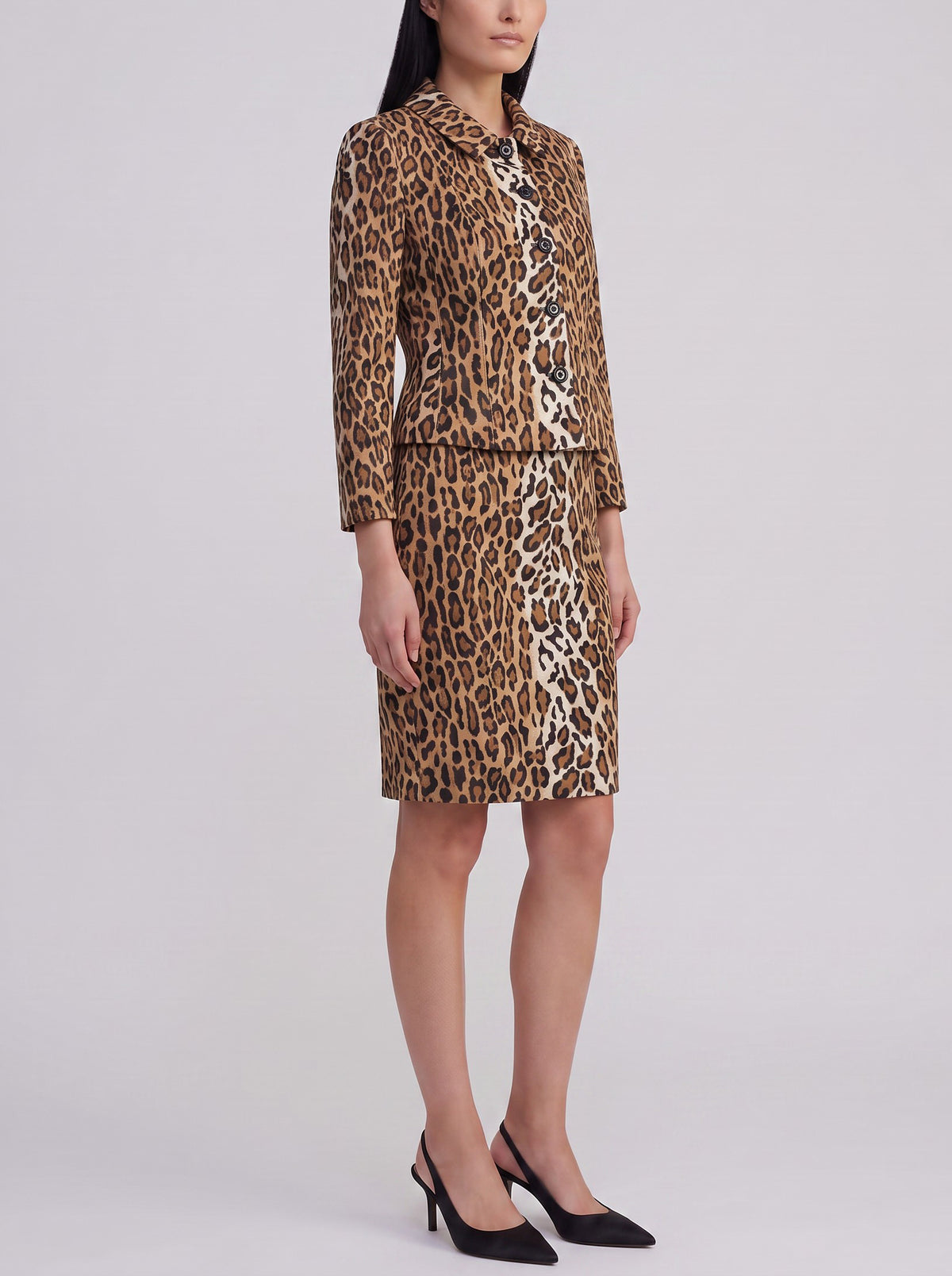 Moschino Leopard Print Skirt Suit W2926.16  Moschino 
