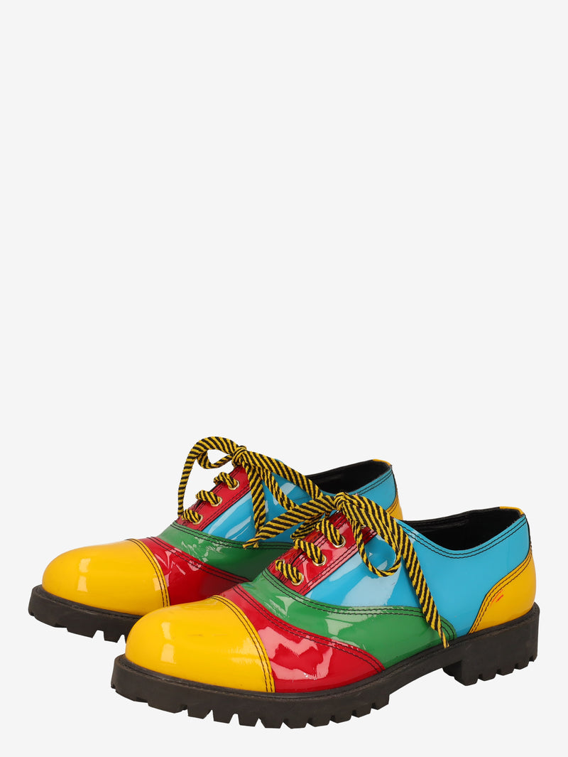 Moschino Patchwork Patent Leather Derby Shoes WCV250819.12  Moschino 