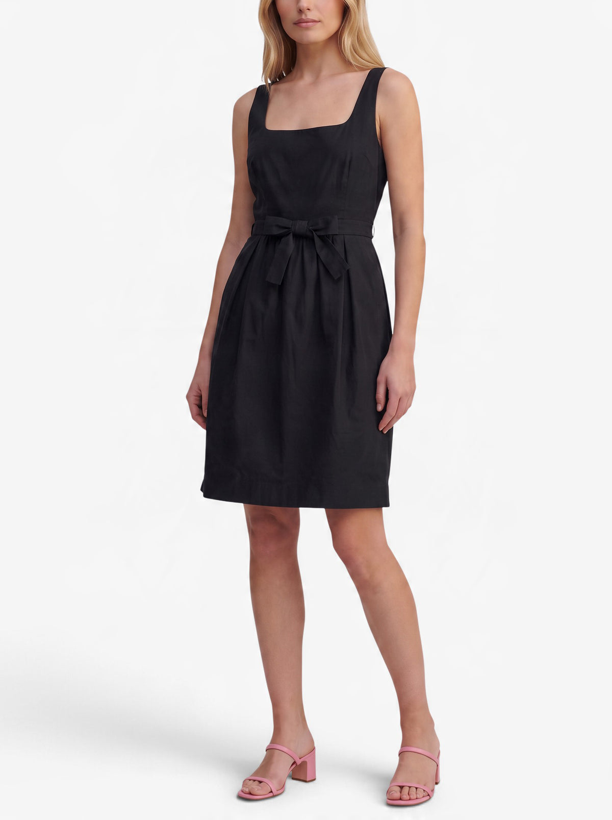 Moschino Boutique Black Midi Dress with Bow Detail W191026.25  Moschino Boutique 