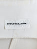 Mugler Vintage White Geometric Cotton Mini Dress W140926.2  Mugler 