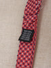 Check print silk bow tie, 1980 W22061007  Vintage 