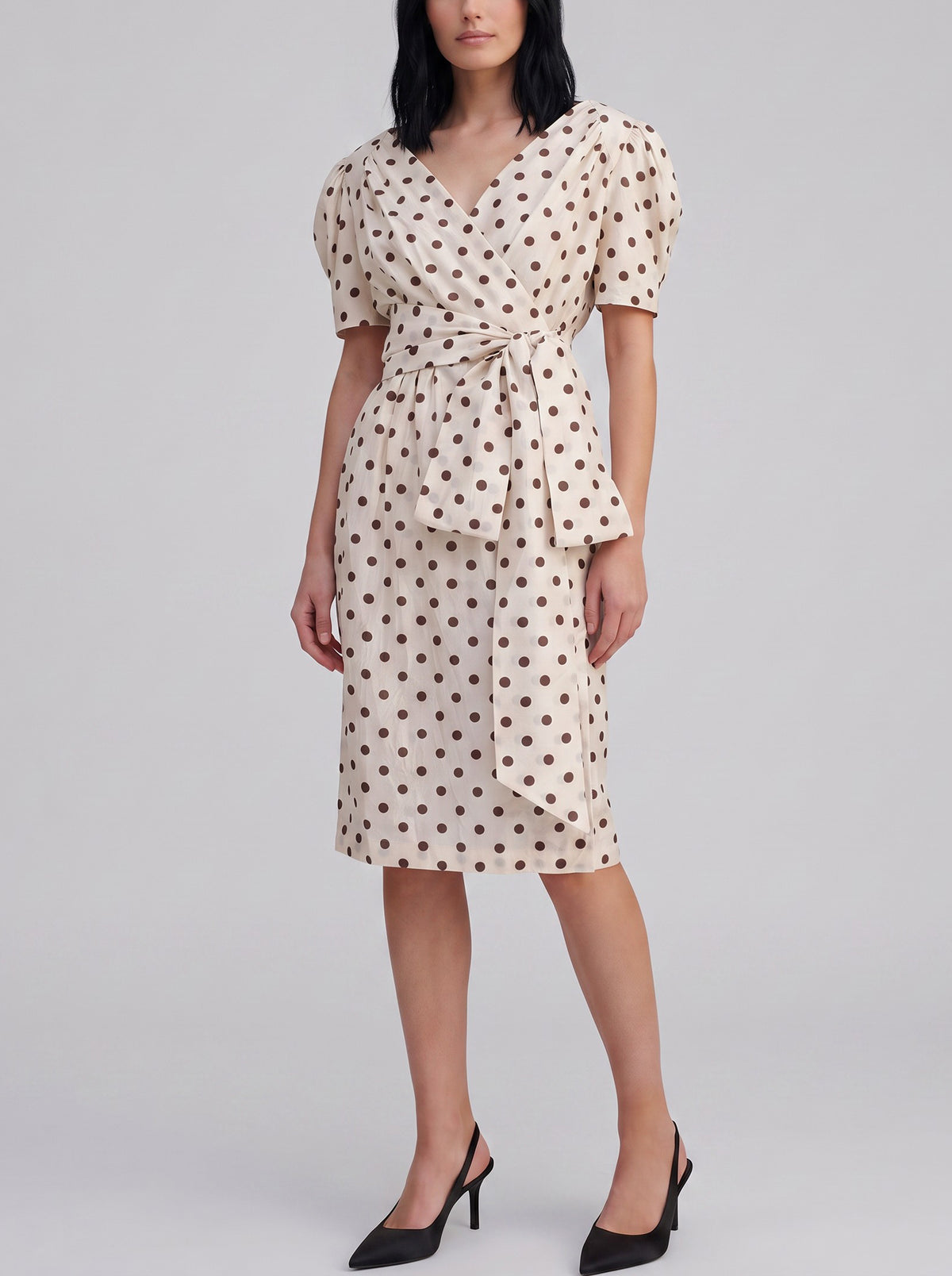 Pierre Balmain Polka Dot Dress with Scarf W2926.12  Pierre Balmain 