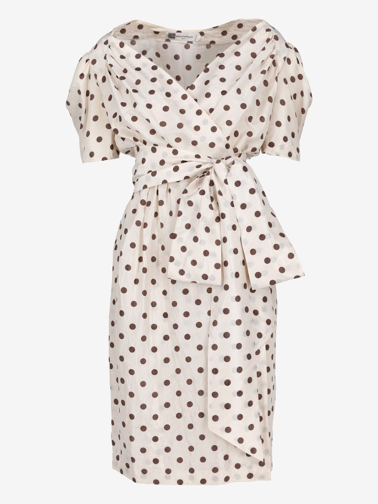 Pierre Balmain Polka Dot Dress with Scarf W2926.12  Pierre Balmain 