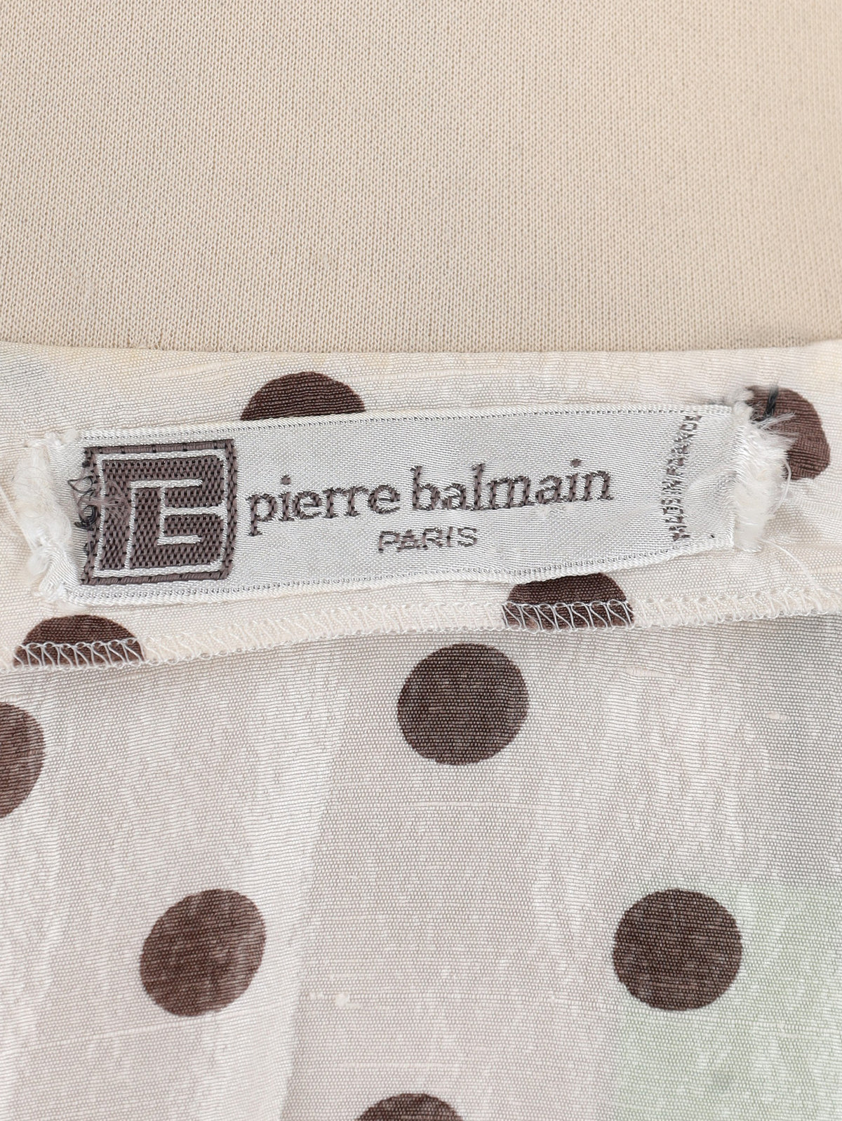 Pierre Balmain Polka Dot Dress with Scarf W2926.12  Pierre Balmain 