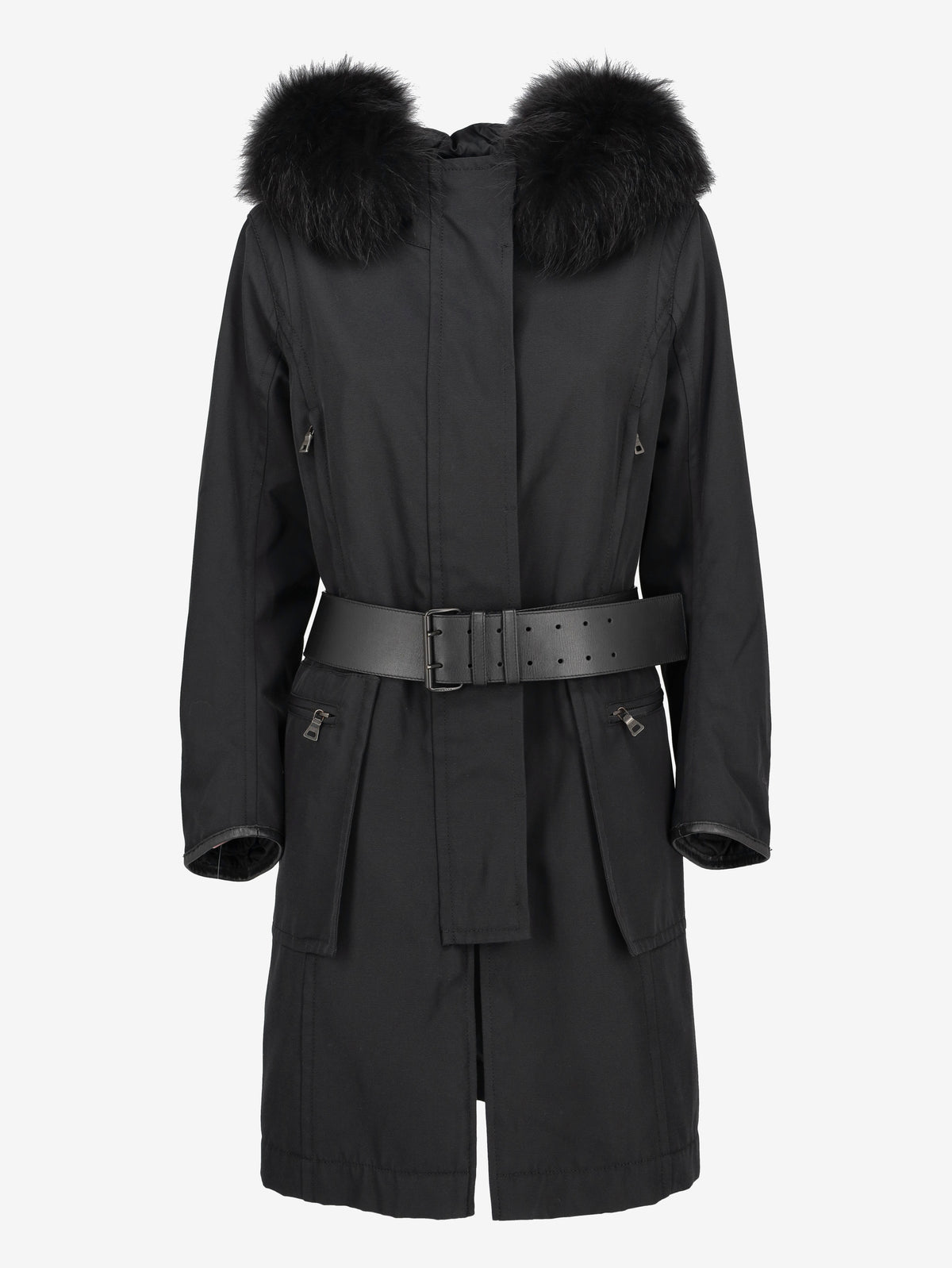 Prada Long Parka with Fur Hood MR22526.17  Prada 
