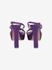 Prada Purple Satin Platform Sandals W191026.1  Prada 