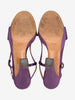 Prada Purple Satin Platform Sandals W191026.1  Prada 