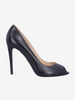 Prada Classic Black Leather Peep-Toe Pumps W191026.4  Prada 