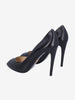Prada Classic Black Leather Peep-Toe Pumps W191026.4  Prada 