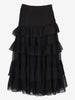 Prada Lightweight Ruffled Long Skirt W2926.28  Prada 