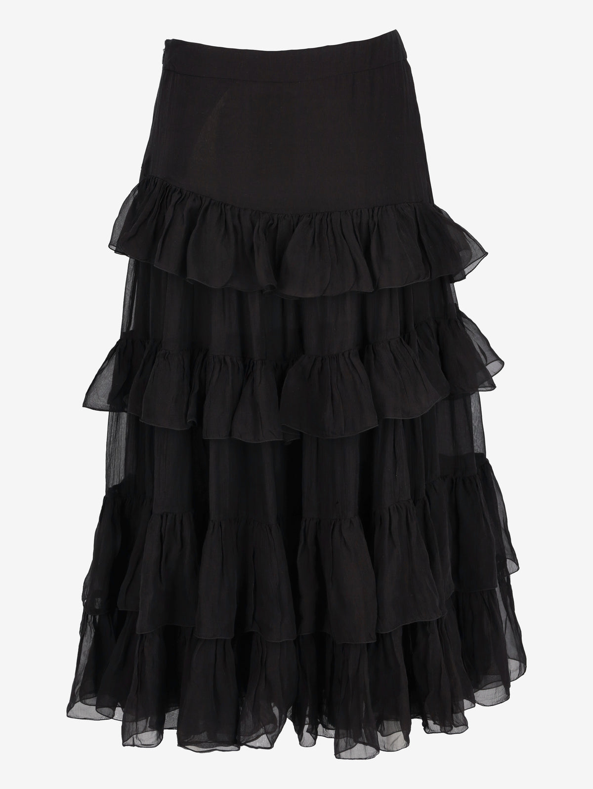 Prada Lightweight Ruffled Long Skirt W2926.28  Prada 