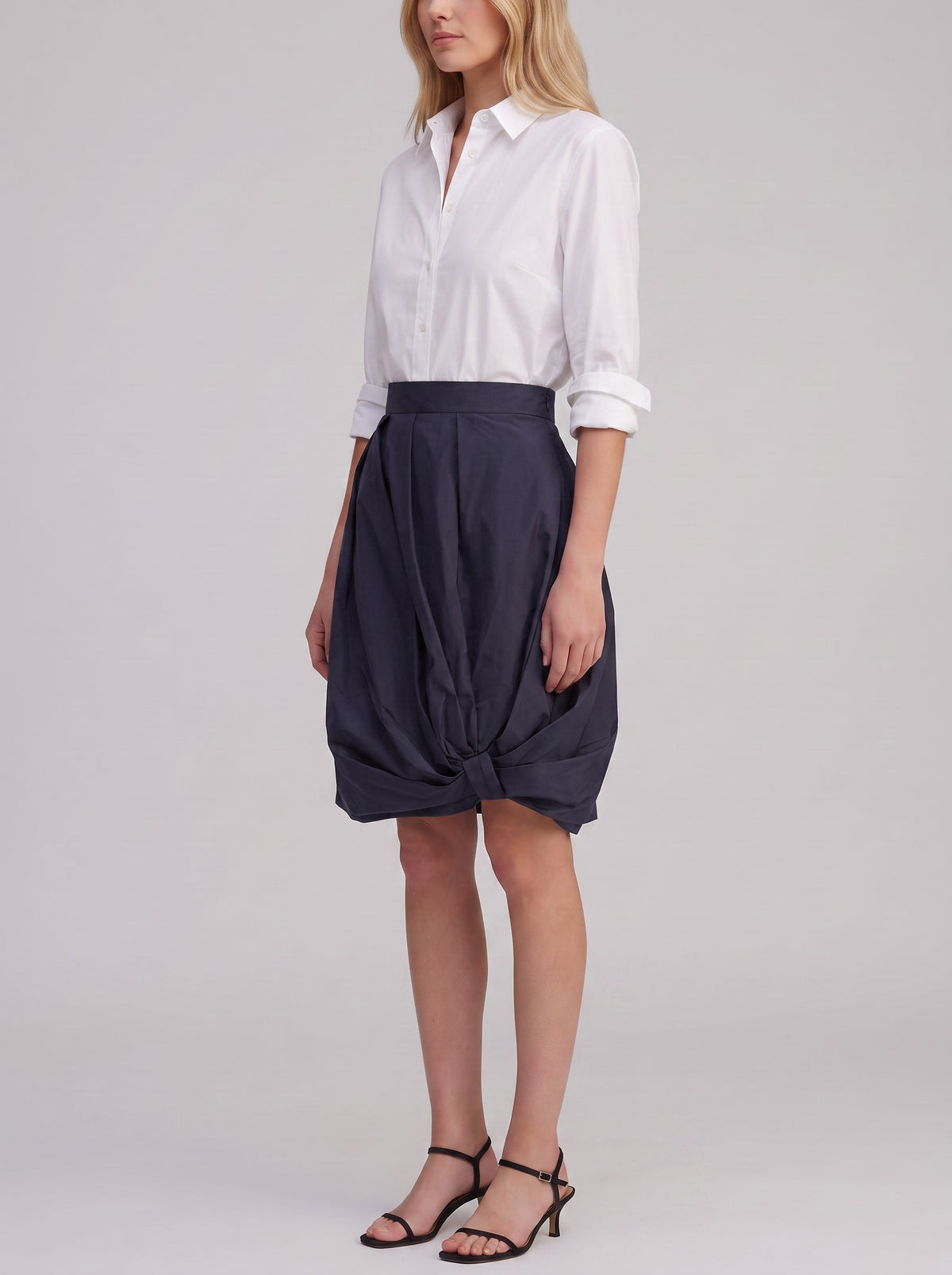 Prada Silk Midi Skirt with Bow Detail W2926.30  Prada 
