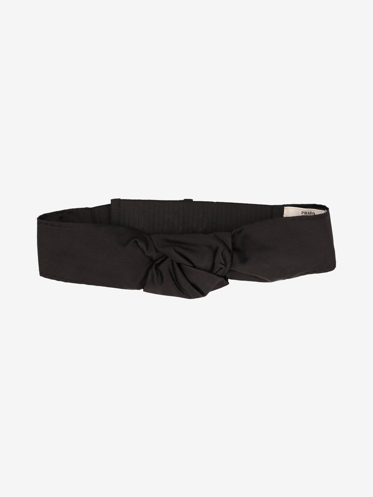 Prada Black Silk Knot Belt W2926.39  Prada 