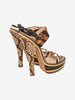 Prada Spring/Summer 2009 Runway Patchwork Python Platform Sandals W2926.46  Prada 