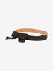 Valentino Black Leather Bow Belt W2926.43  Red Valentino 