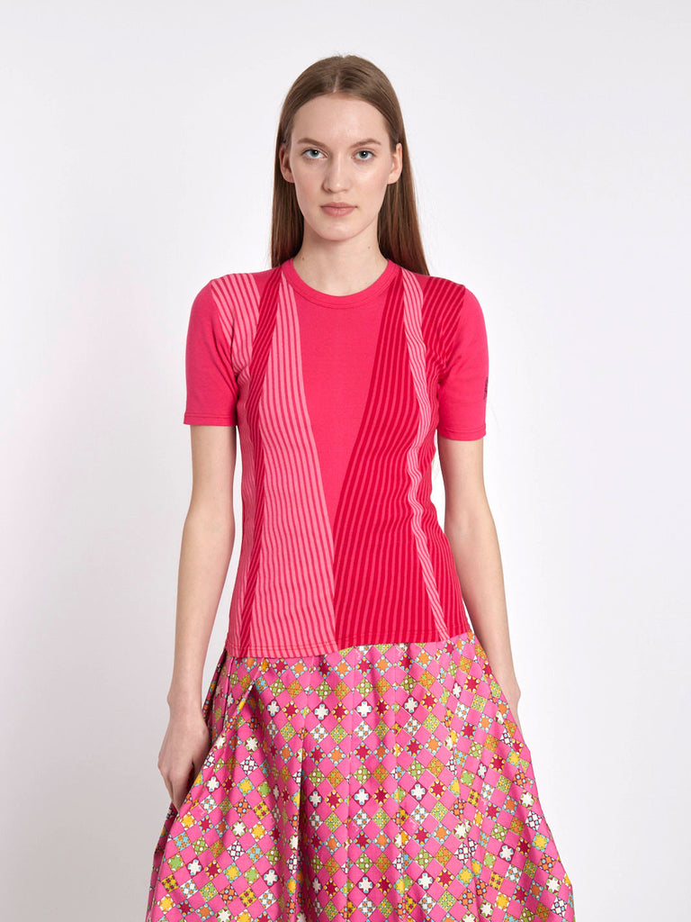 1970s Roberta di Camerino short-sleeved T-shirt in fuchsia stretch cotton W2203295  Roberta di Camerino 