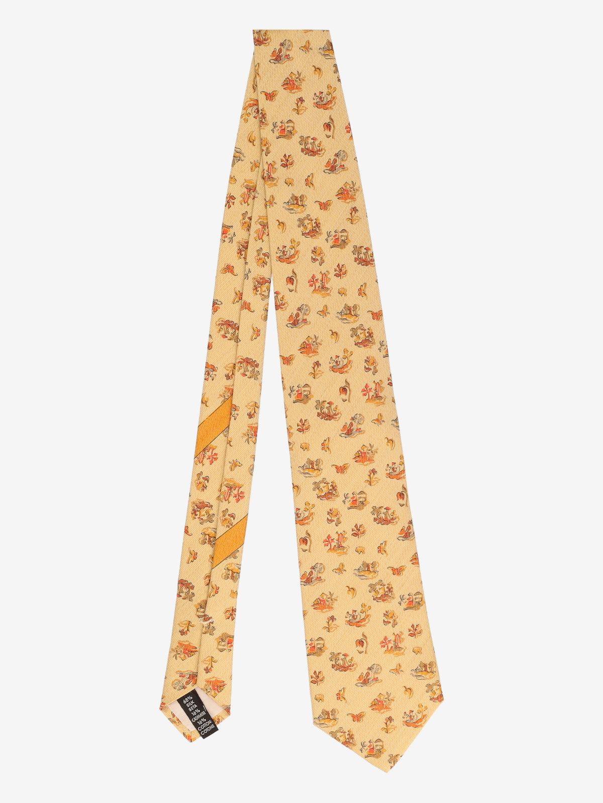 Salvatore Ferragamo Silk Tie with Countryside Motifs MU260921.101  Salvatore Ferragamo 