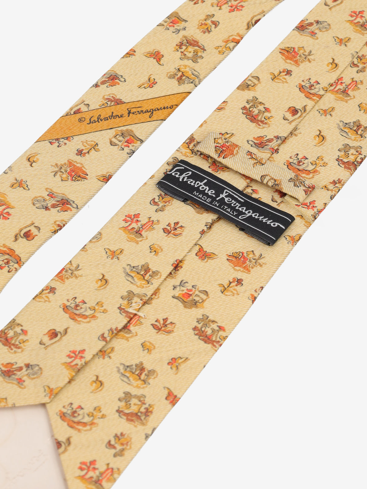 Salvatore Ferragamo Silk Tie with Countryside Motifs MU260921.101  Salvatore Ferragamo 