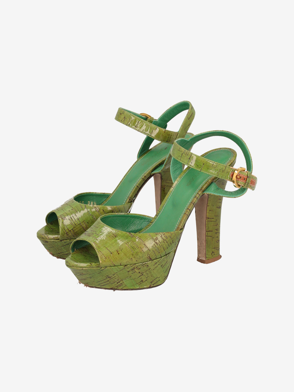 Sergio Rossi Bamboo-Effect Platform Heels W6826.3  Sergio Rossi 