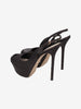 Sergio Rossi Black Satin Platform Pumps W6826.6  Sergio Rossi 
