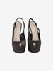 Sergio Rossi Black Satin Platform Pumps W6826.6  Sergio Rossi 