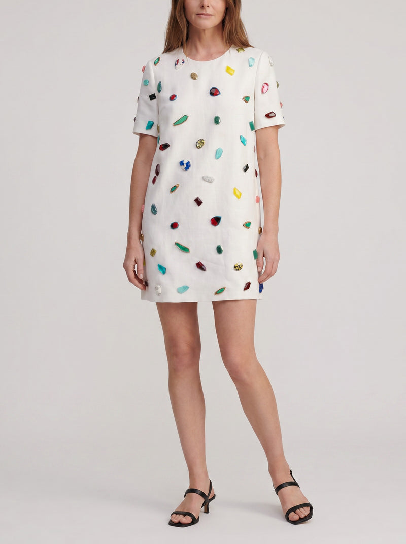 Stella McCartney Embellished Resin Mini Dress MR210626.1  Stella McCartney 