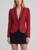 Ungaro Checked Wool Jacket with Black Trim W2926.15  Ungaro 