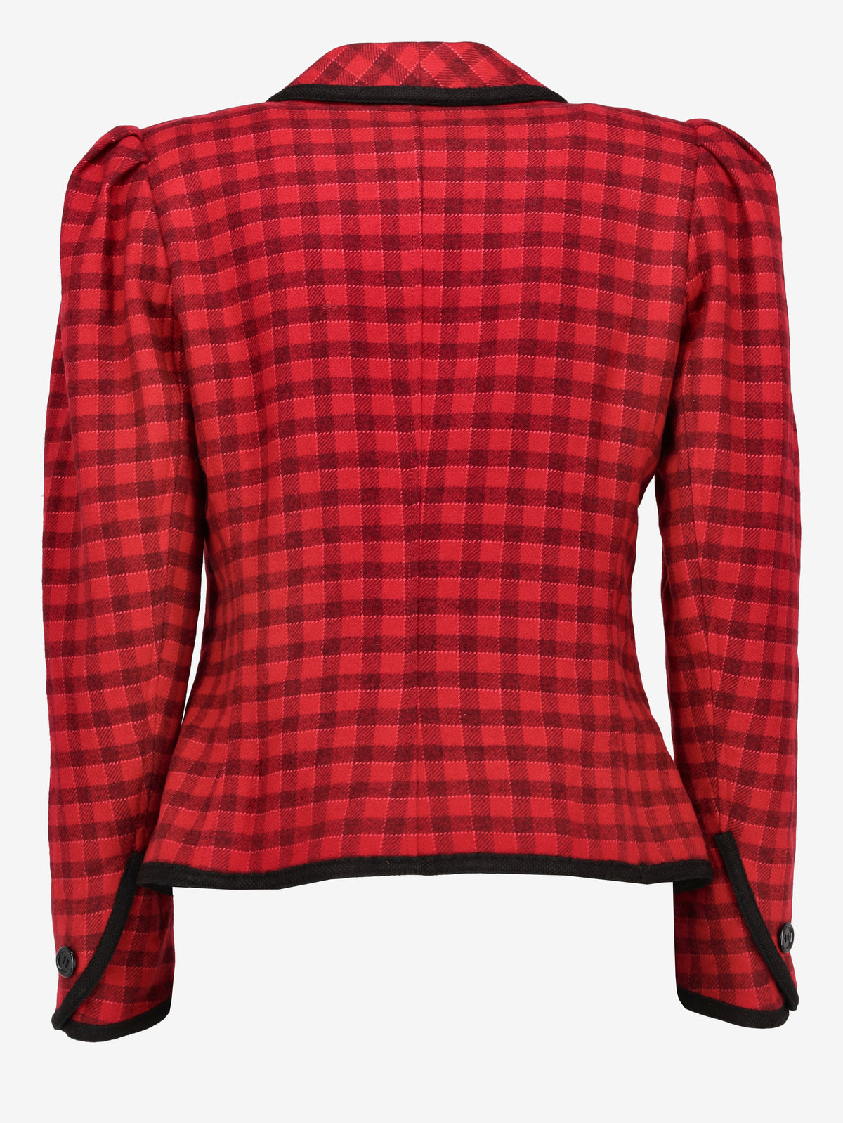 Ungaro Checked Wool Jacket with Black Trim W2926.15  Ungaro 