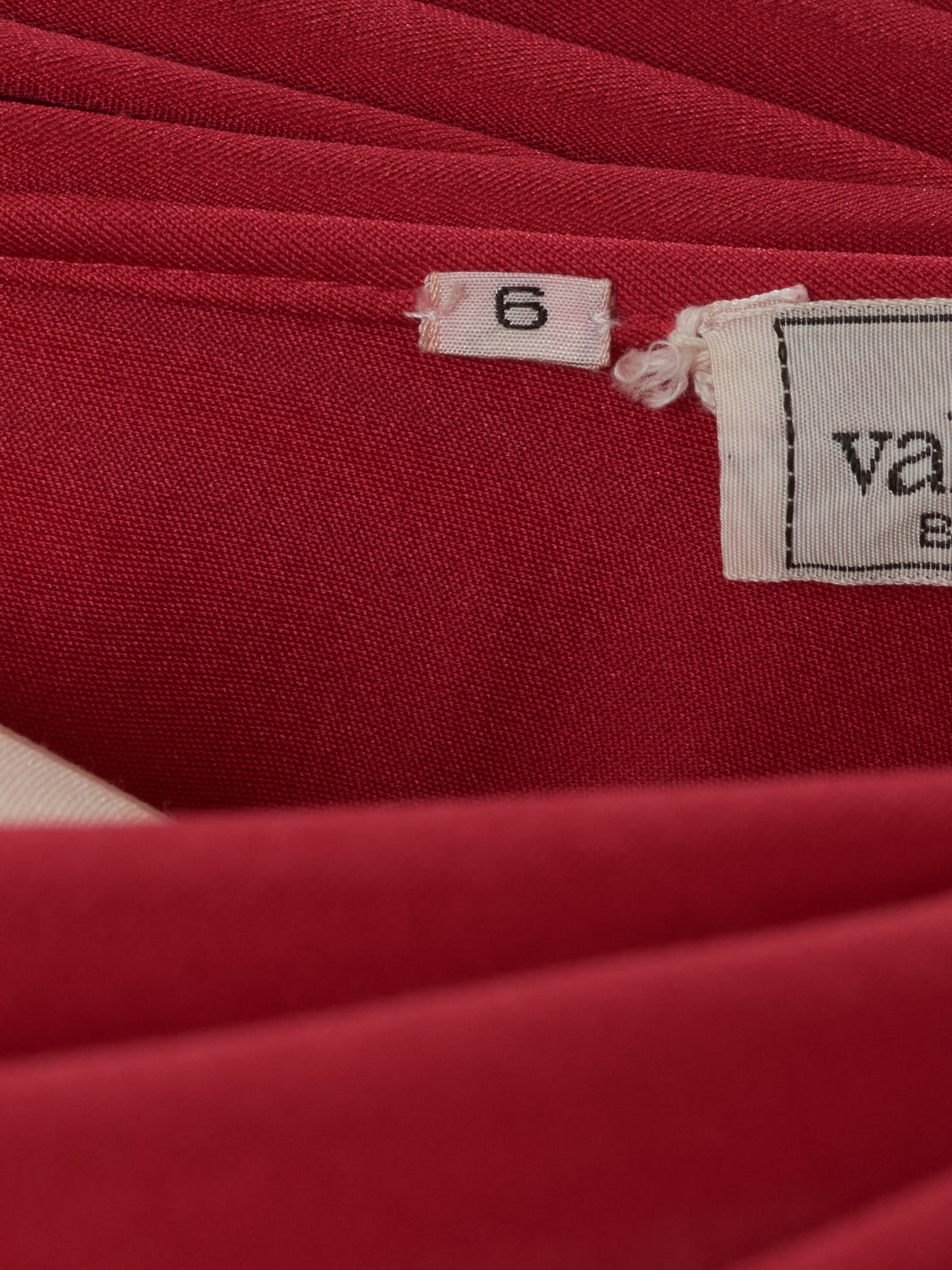 Valentino Boutique Dress with drape and silver leaf embroidery - '80s AR002  Valentino 