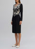 Valentino 1980s Dress in Black Silk Crepe AR012  Valentino 