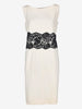 Valentino Sleeveless Midi Dress with Lace Waist Detail CVM26.6.139  Valentino 