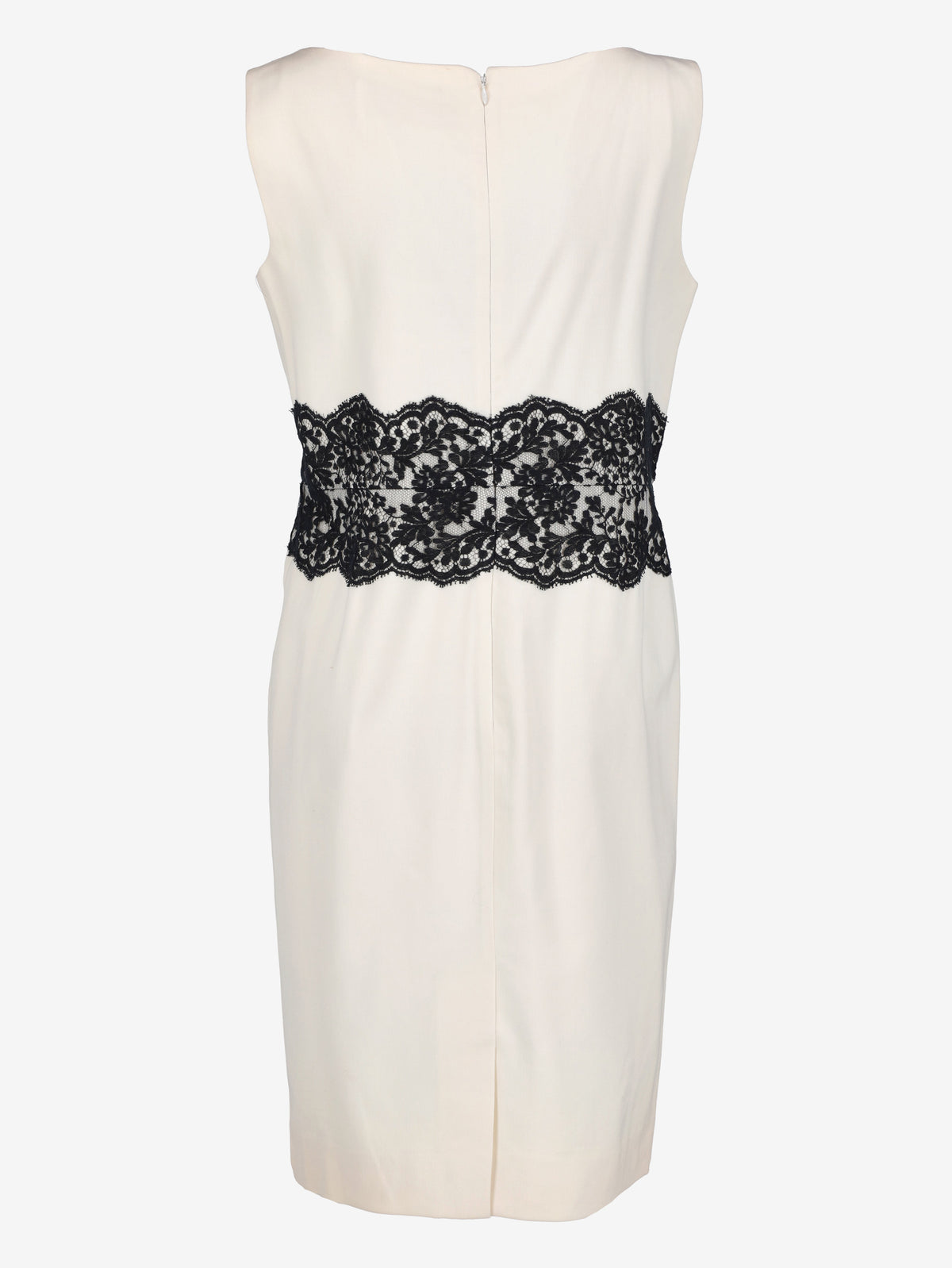 Valentino Sleeveless Midi Dress with Lace Waist Detail CVM26.6.139  Valentino 