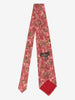 Valentino Red Silk Tie with Painted Floral Motif MU260921.104  Valentino 