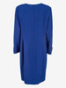 Valentino Vintage Blue Wool Midi Dress with Tortoise Buttons W150926.2  Valentino 