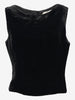 Valentino Velvet-Effect Cropped Top Elegant W2926.19  Valentino 