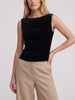 Valentino Velvet-Effect Cropped Top Elegant W2926.19  Valentino 