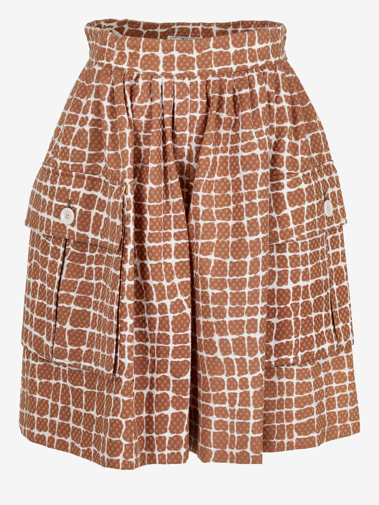 Valentino Textured Checked Trouser Skirt MR260725.89  Valentino Boutique 