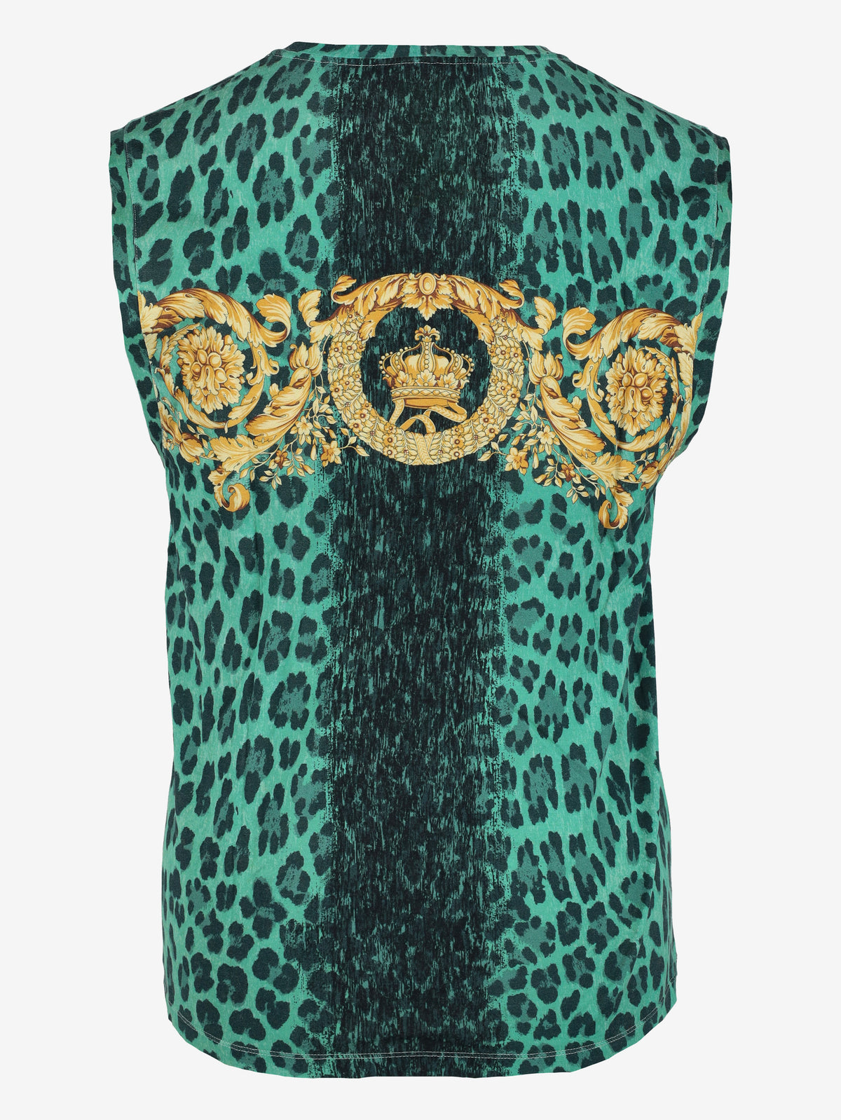 Versace Vintage Leopard Baroque Tank Top MR12926.24  Versace 