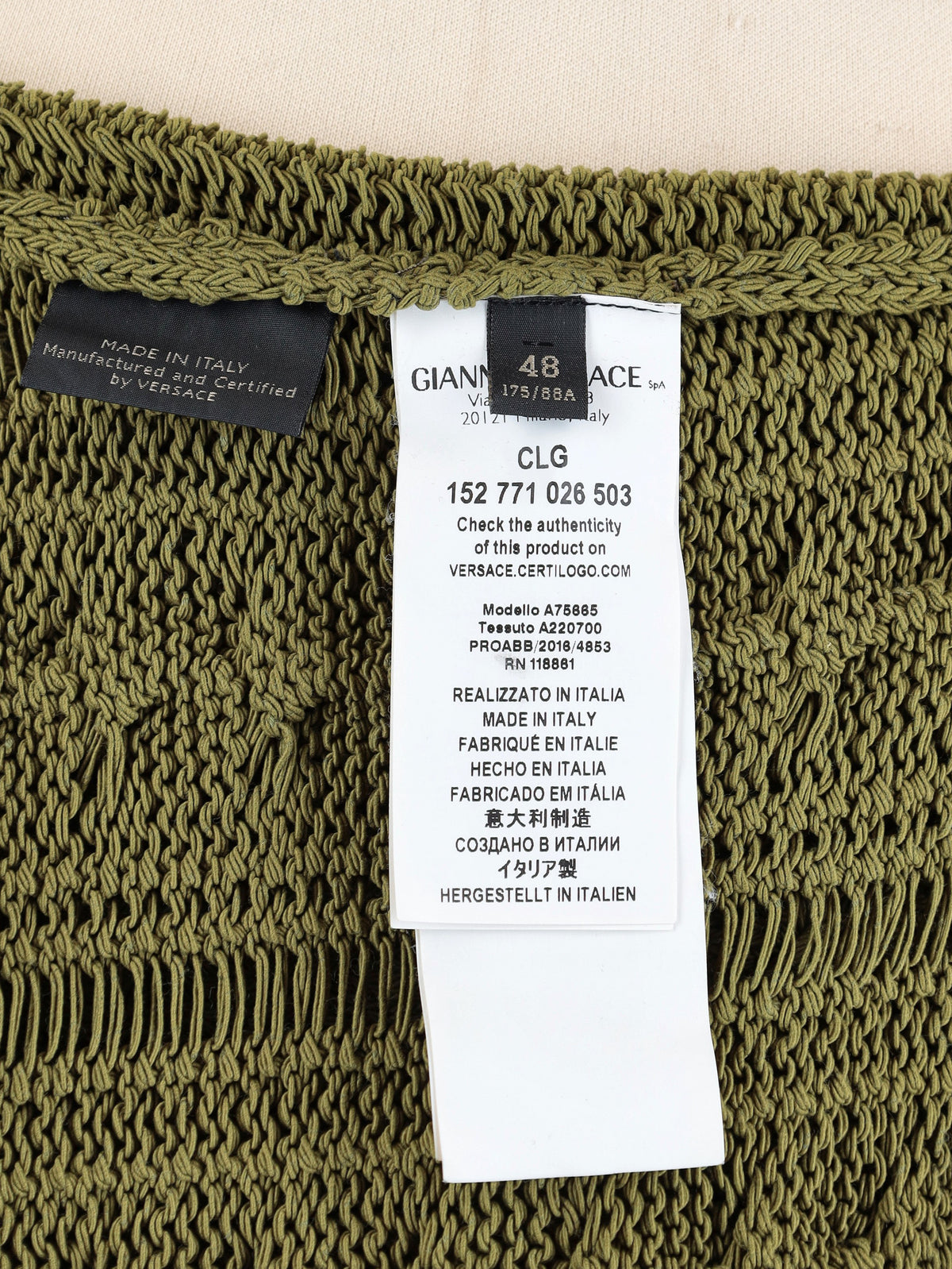 Versace Cable-Knit Sweater MR12926.26  Versace 
