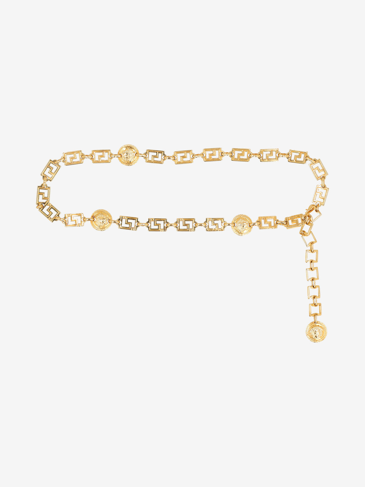 Versace Vintage Gold-Tone Greek-Style Chain Belt W28926.1  Versace 