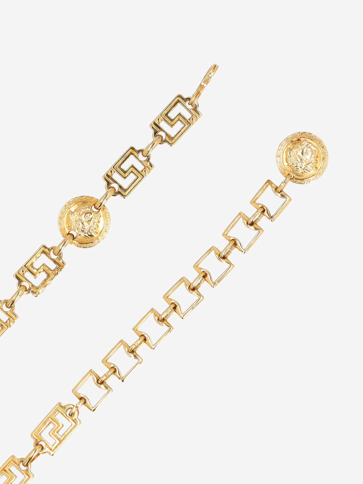 Versace Vintage Gold-Tone Greek-Style Chain Belt W28926.1  Versace 