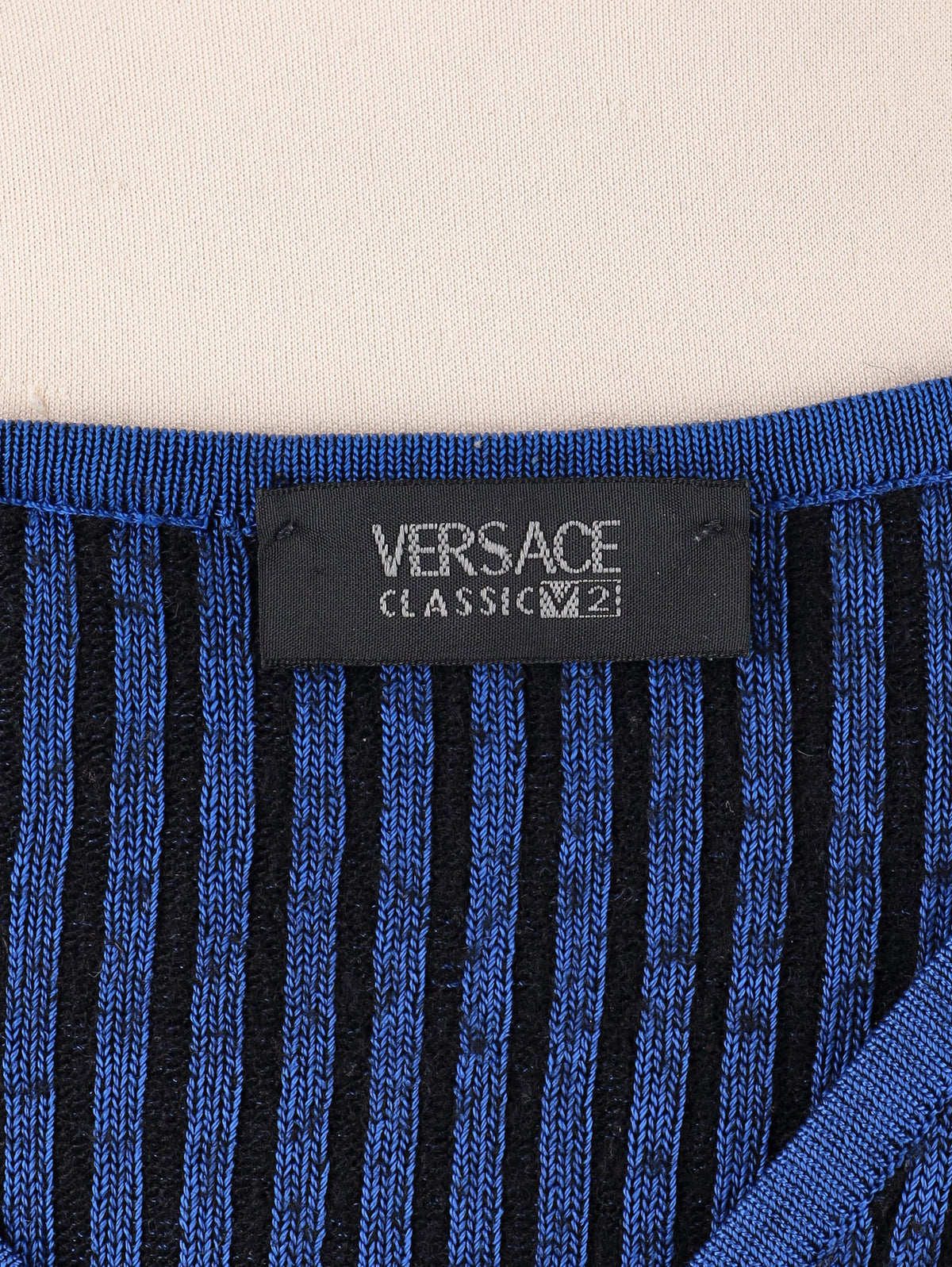 Versace Vintage Lightweight Striped Knit Sweater MR12926.10  Versace Classic V2 