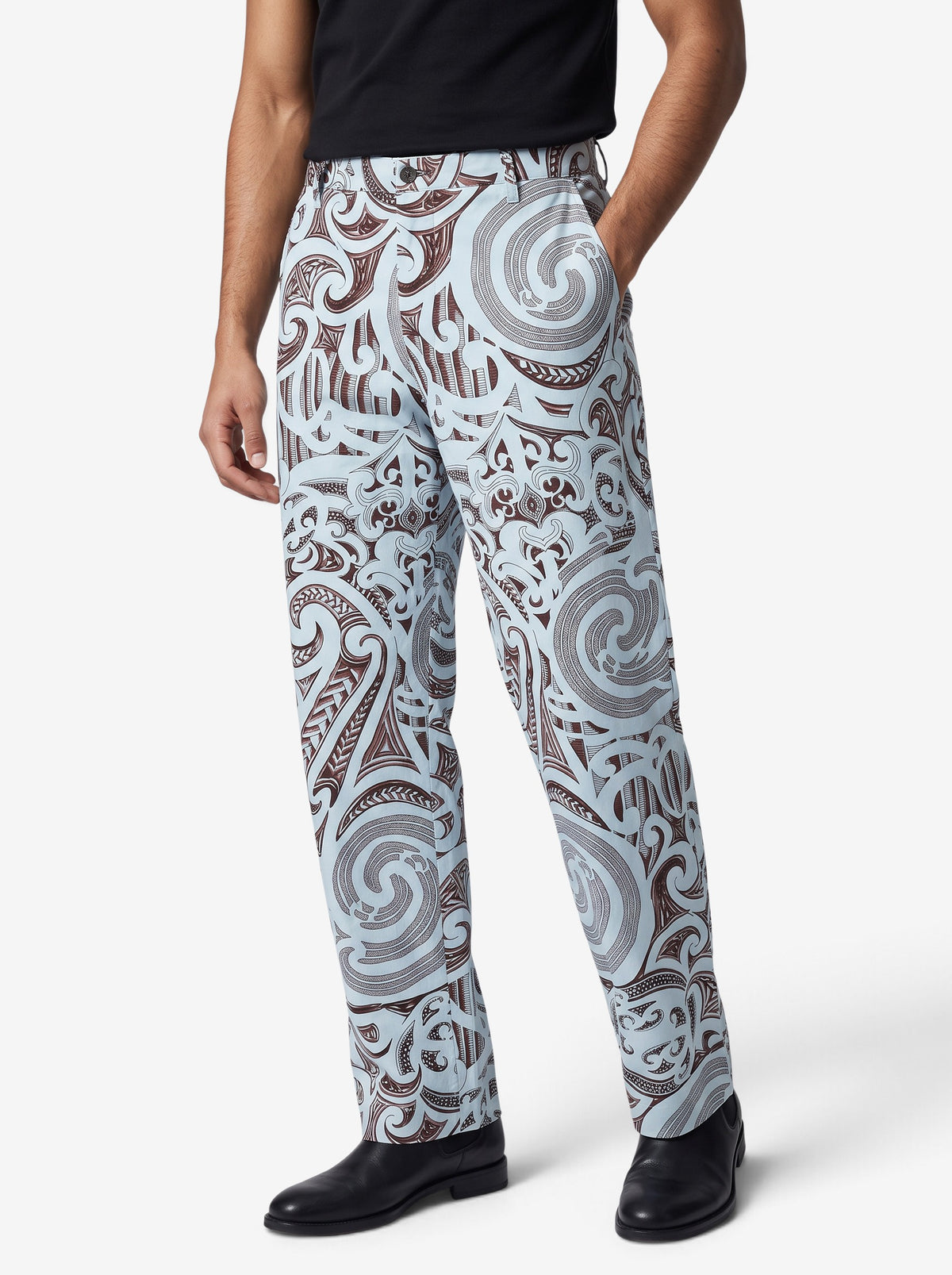 Versace Vintage Lightweight Cotton Printed Trousers MR12926.6  Versace Collection 
