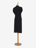 Vintage dress with white beaded embroidery and vertical flower - '40s AR006  Vintage 