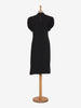 Vintage dress with white beaded embroidery and vertical flower - '40s AR006  Vintage 