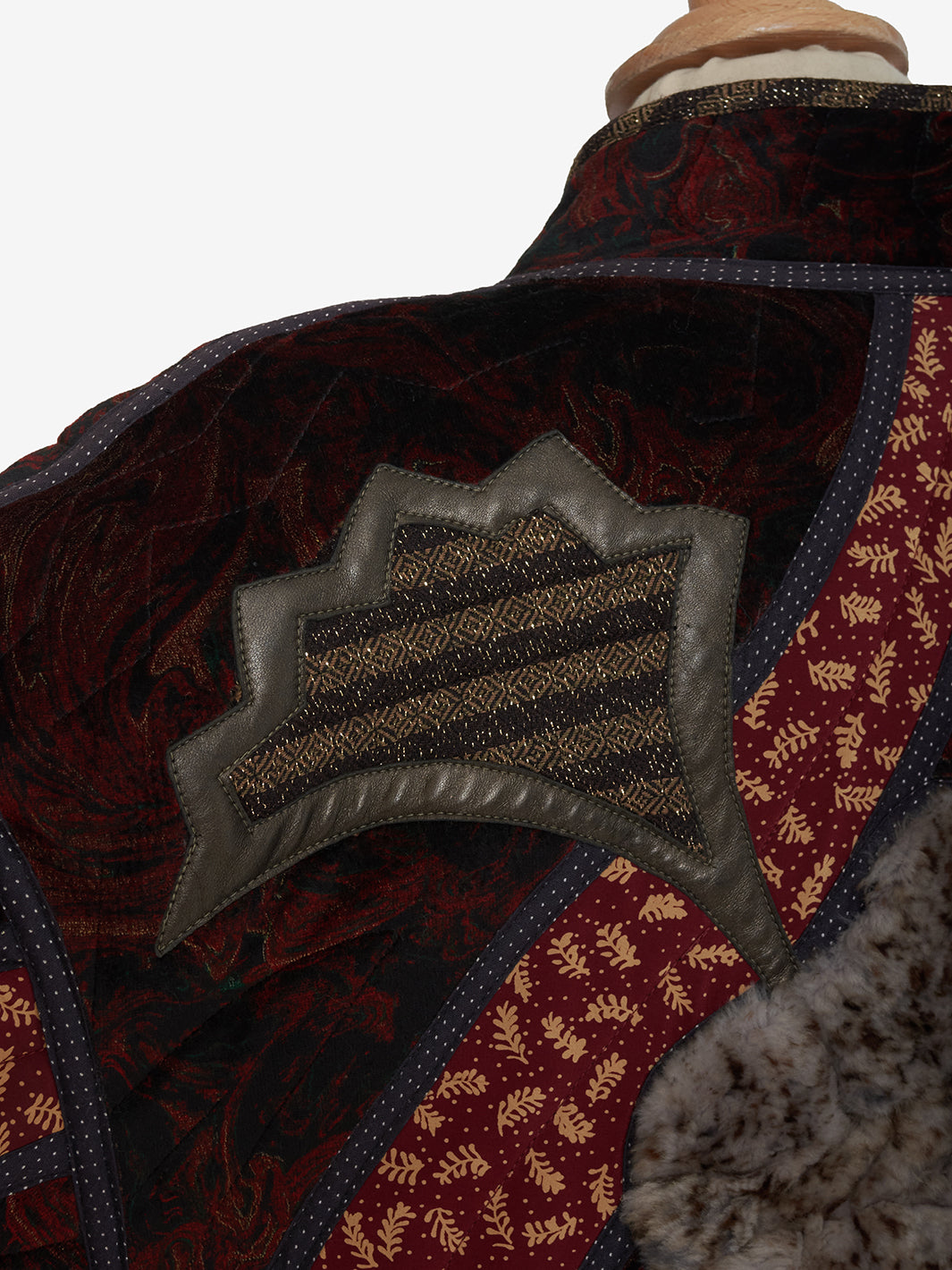 Vintage patchwork jacket with fur - '00 AR032  Vintage 
