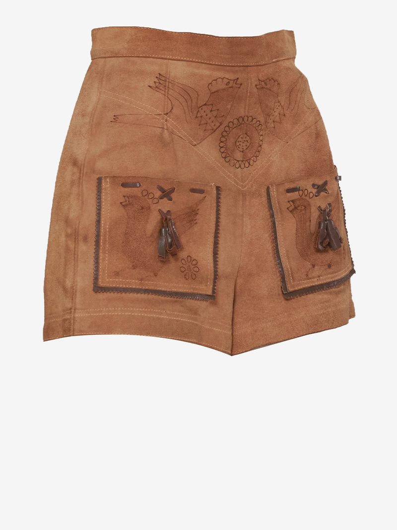 Vintage Suede Shorts  - '70s AR040  Vintage 