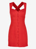 Y2K Corset Mini Dress with Cross-Back Straps AR122  Vintage 
